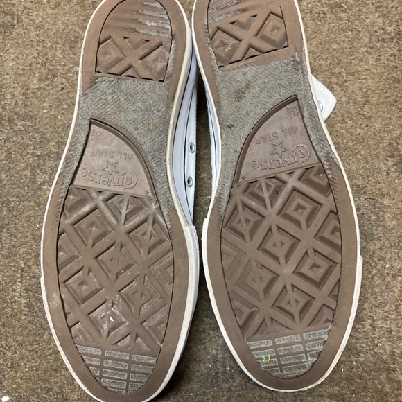 White Converse High Top Platform Women's Size 10.5 - Picture 3 of 7